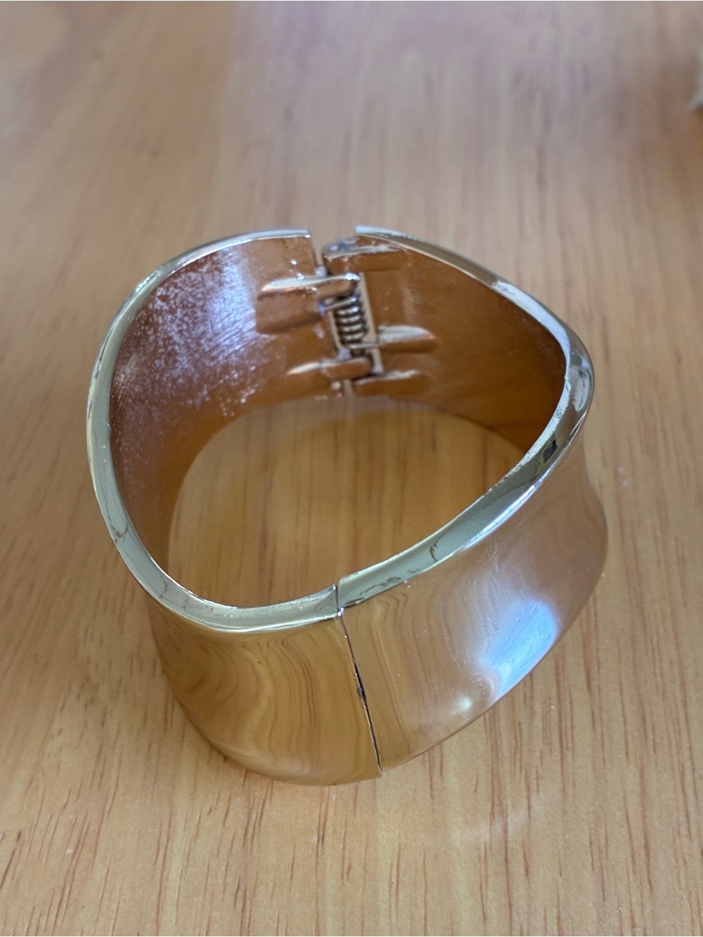 Gold-tone Hinged Cuff Bracelet